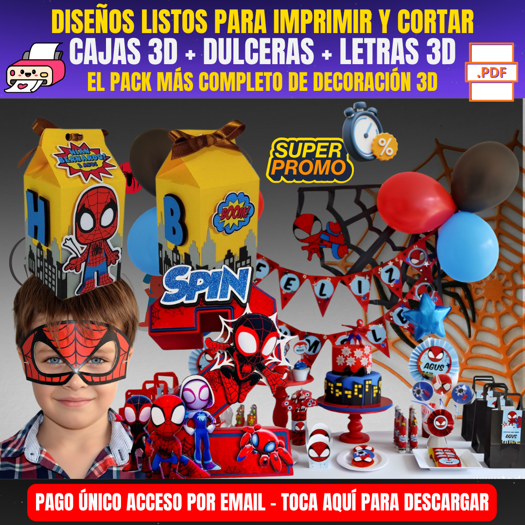 +10.000 CAJAS IMPRIMIBLES PARA FIESTAS INOLVIDABLES 🍭🎉 + ¡BONIFICACIONES! 🎁