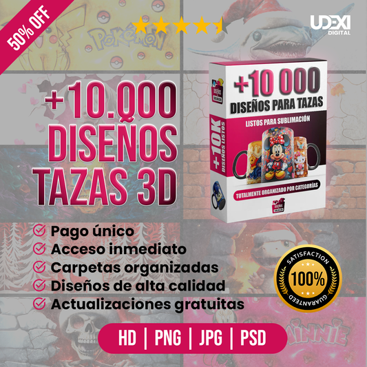 10,000 Diseños Para Sublimar Tazas (PREMIUM)