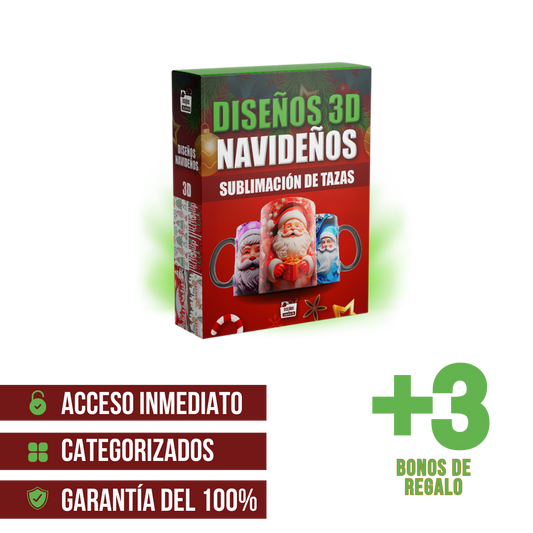 Pack Navideño y Año Nuevo 3D Para Sublimación