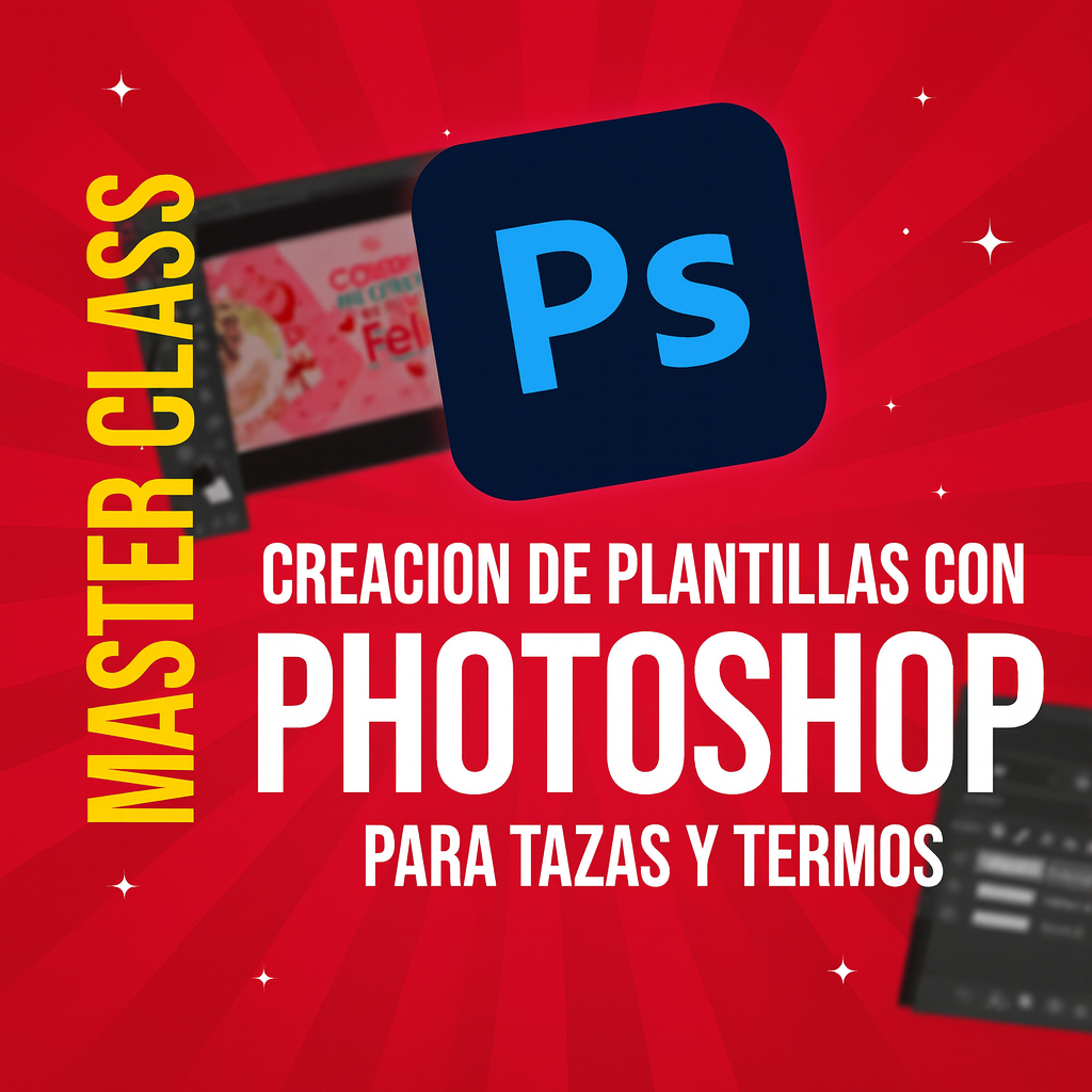 Photoshop para personalizar tazas con fotos o editar Letras - Video Grabado